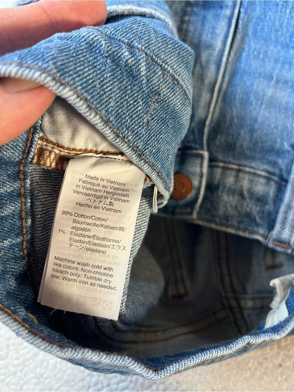 MADEWELL HIGH RISE DENIM SHORTS 29 WOMENS - Picture 3 of 9